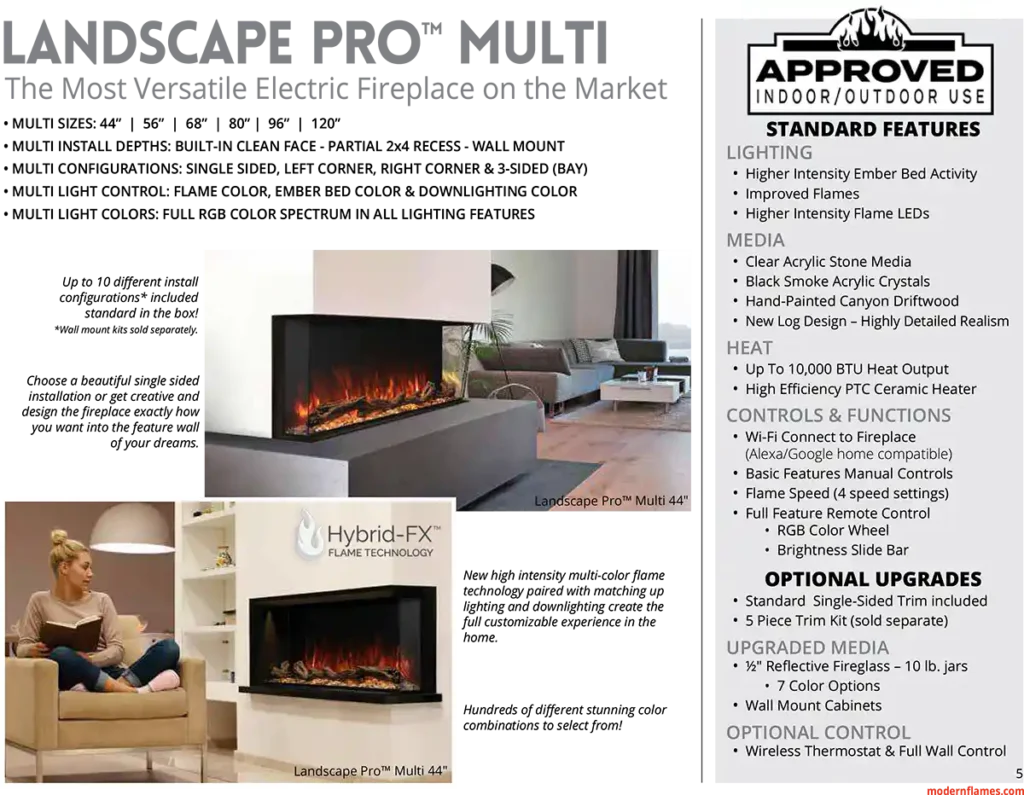 Modern Flames - Landscape Series 2 Landscape Pro Series